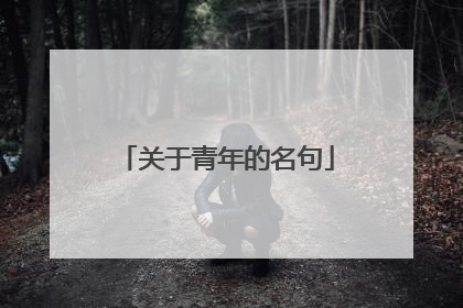 关于青年的名句