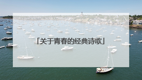 关于青春的经典诗歌