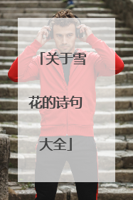 关于雪花的诗句大全