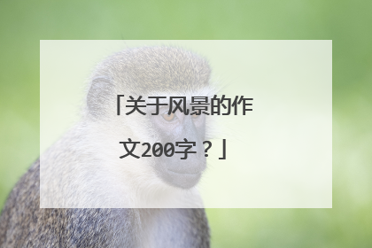 关于风景的作文200字?