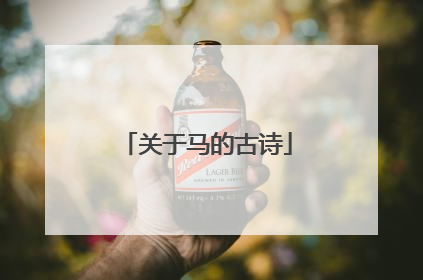 关于马的古诗