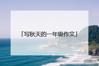写秋天的一年级作文