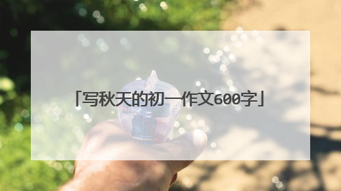 写秋天的初一作文600字