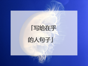 写给在乎的人句子