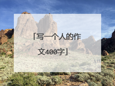 写一个人的作文400字