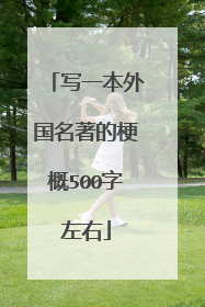 写一本外国名著的梗概500字左右