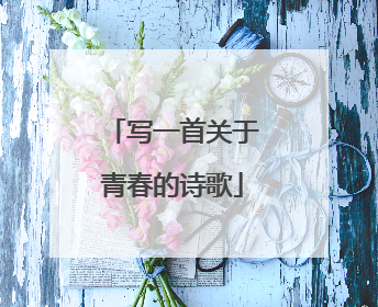 写一首关于青春的诗歌