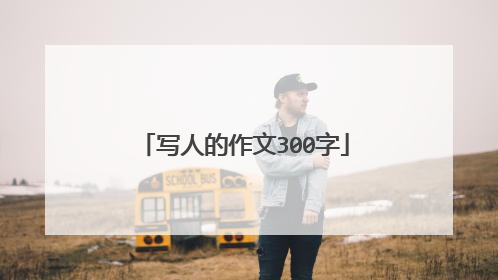 写人的作文300字