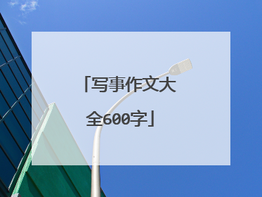 写事作文大全600字