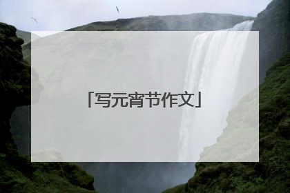 写元宵节作文