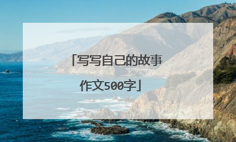 写写自己的故事作文500字