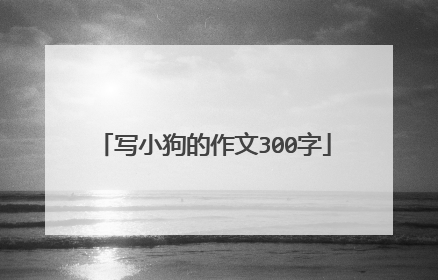 写小狗的作文300字