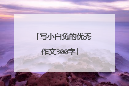 写小白兔的优秀作文300字