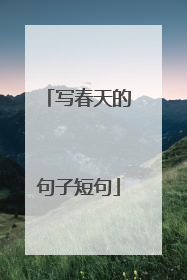 写春天的句子短句