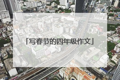 写春节的四年级作文