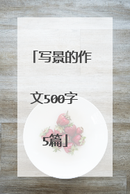 写景的作文500字5篇