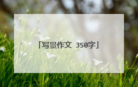 写景作文 350字