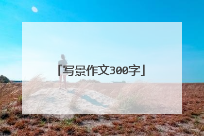 写景作文300字
