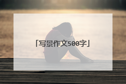 写景作文500字