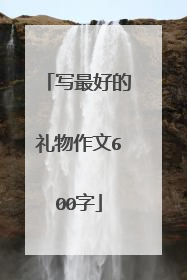 写最好的礼物作文600字