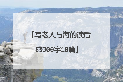 写老人与海的读后感300字10篇