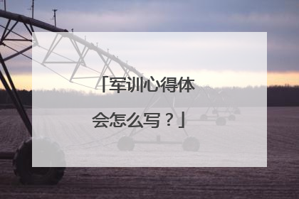 军训心得体会怎么写？