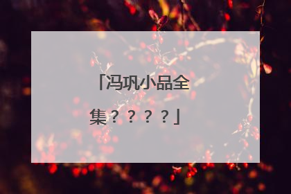 冯巩小品全集????