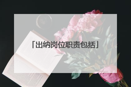 出纳岗位职责包括