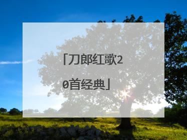 刀郎红歌20首经典