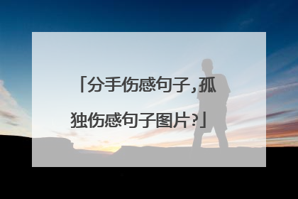 分手伤感句子,孤独伤感句子图片?