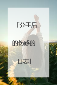 分手后的伤感的日志
