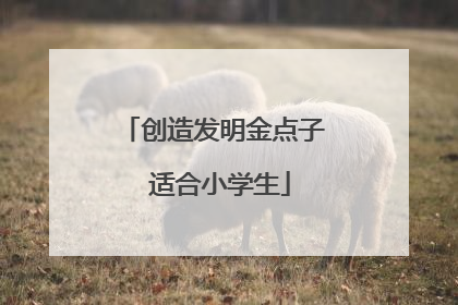 创造发明金点子 适合小学生