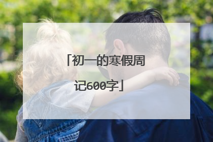 初一的寒假周记600字