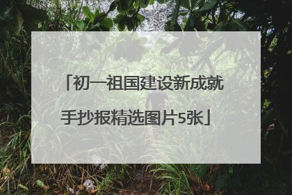初一祖国建设新成就手抄报精选图片5张