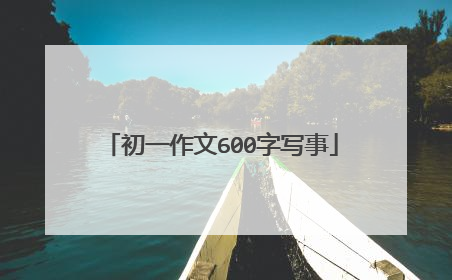 初一作文600字写事
