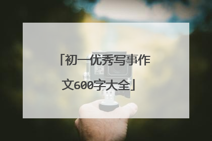初一优秀写事作文600字大全