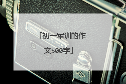 初一军训的作文500字