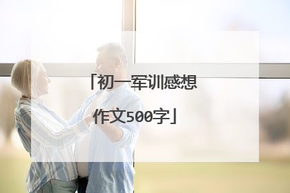 初一军训感想作文500字