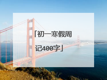 初一寒假周记400字