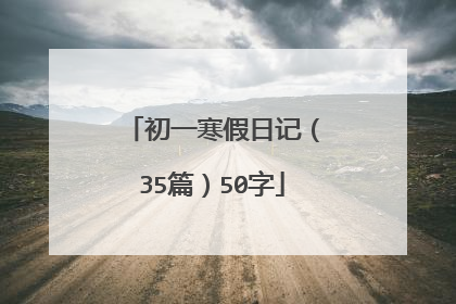 初一寒假日记(35篇)50字