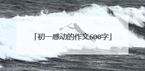 初一感动的作文600字