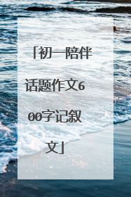 初一陪伴话题作文600字记叙文