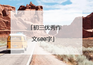 初三优秀作文600字