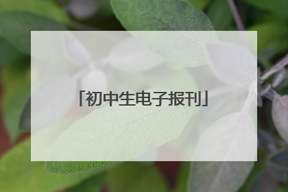 初中生电子报刊