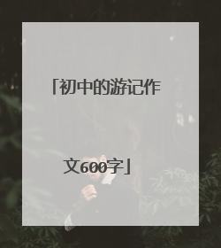 初中的游记作文600字