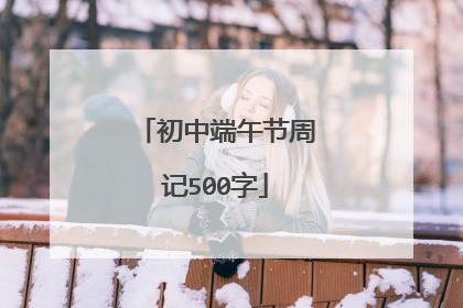初中端午节周记500字
