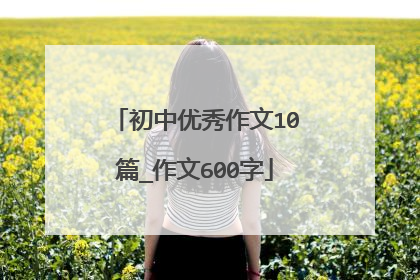 初中优秀作文10篇_作文600字