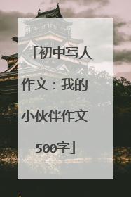 初中写人作文：我的小伙伴作文500字