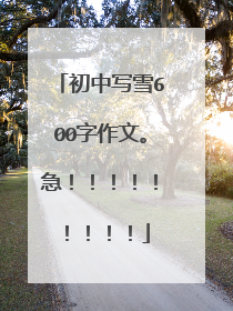初中写雪600字作文。急！！！！！！！！！