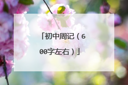 初中周记(600字左右)